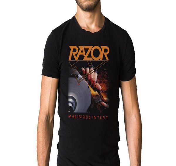 Razor Bösartige Absicht 1986 Album Cover T Shirt01234568671401