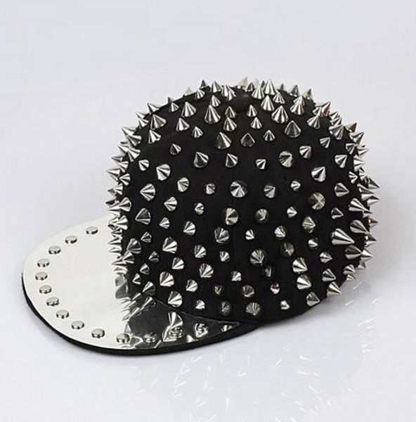 Hochwertige Hip -Hop -Kappen Hats Punk Hut Bigbang Persönlichkeit Jazz Snapback MAM MEN Women Spike Studs Rivet Hut Punk Styl 2010192165760