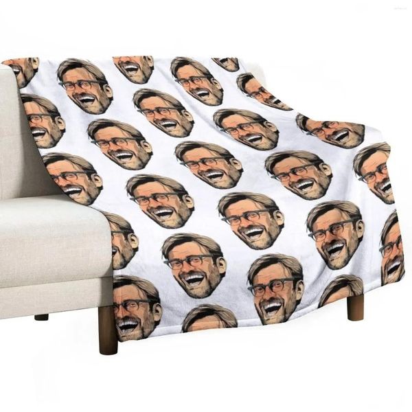 Cobertores delirantes Klopp Throw Blanket Polar mais suave para sofás pesados