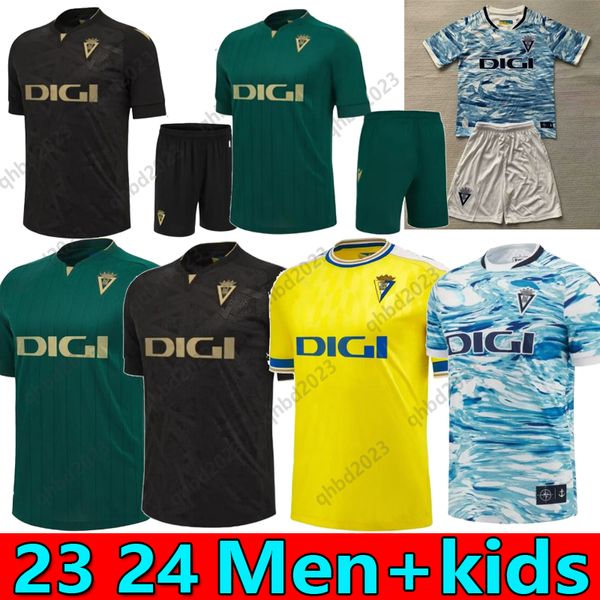 23 24 Cadici Maglie da calcio Capiz Cf 2023 2024 Lozano Alex Bodiger Juan Cala Camiseta Ascenso A Liga Santander de Carnaval Men Kid Kit Kit Away Away Shirts da calcio