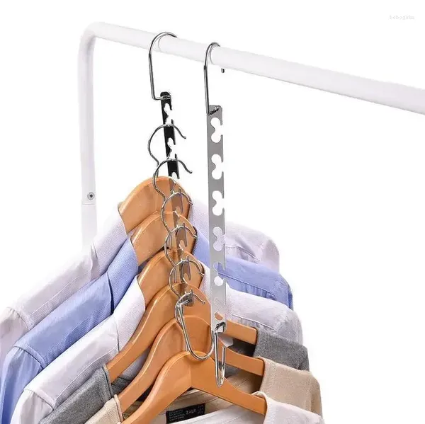 Ganci da 6 fori Organizzatore gancio Organizzatore Space Salvaling Closed Clothing Essiccata Gancio rack