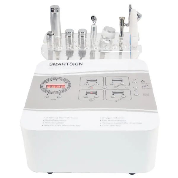 Epilatori 8 in 1 Diamond Micro facciale Parti di ricambio Dermabrasion TIPS Oxygen Sprayer Filters Cotton Melmani di bellezza