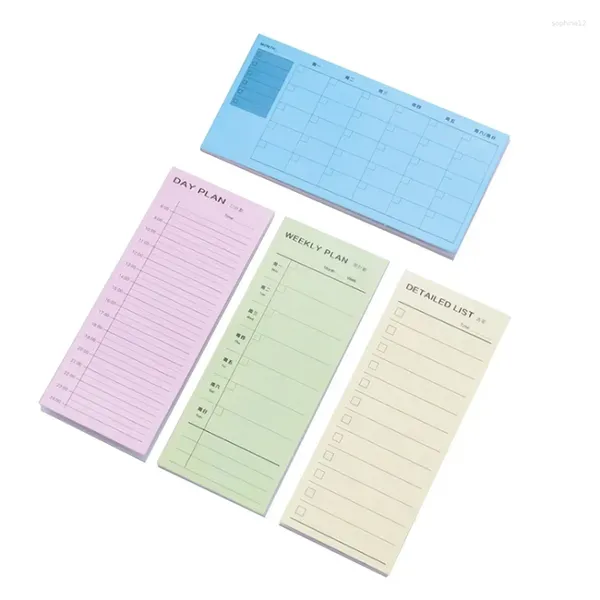 GREST Irrino 1pack/lote 30pcs Plano da semana Mês do Plano Mês de Lista detalhada Lista de notepad Lado de copia