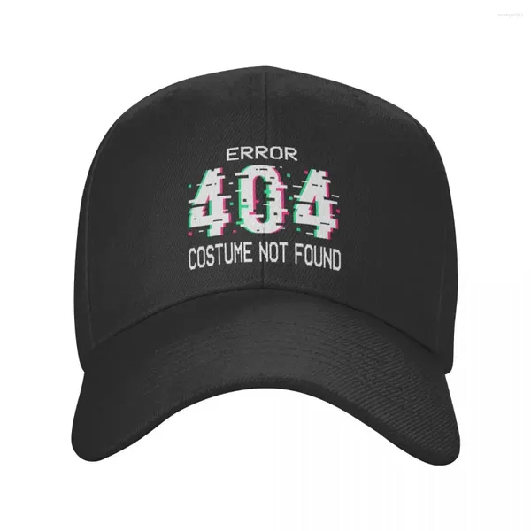 Caps de bola Erro 404 traje não encontrado boné de beisebol ao ar livre masculino feminino Programador de geek codificação Dadd Hat Spring Snapback