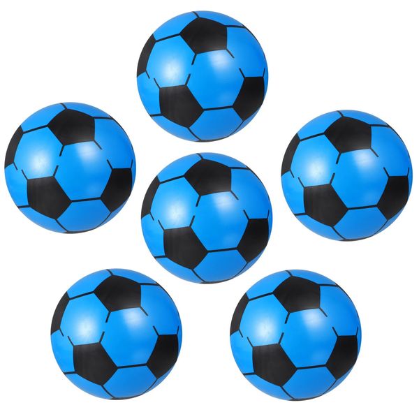 6pcs 20cm Inflável Bola de futebol infantil Piscina de balão de água de futebol Treinamentos esportivos ao ar livre Toys Random Color 240411