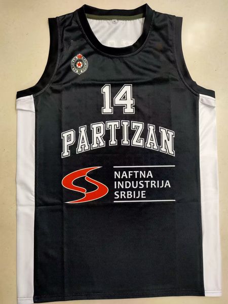 Basketball Jersey Mozzart Mozzart Bet Belgrado #14 Pekovic 2022-023 Stagione europea Personalizzabile per adulti
