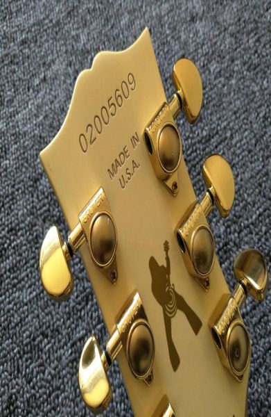 Gold Zakk Wylde Mürekkep Kafa Yükü Yükseltilmiş Siyah Yüzük Switch Zakk Wylde Bullseye Siyah Krem Elektro Gitar EMG Active6949876