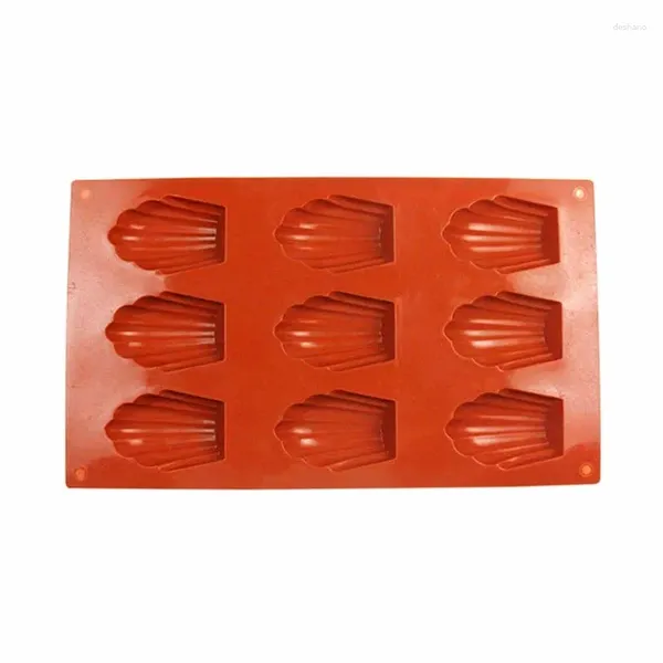 Moldes de cozimento 9 até madeleine silicone bolo bolo panela biscoitos biscoit biscoit chocolate bakeware ferramentas de cozinha acessórios de cozinha sobremesa