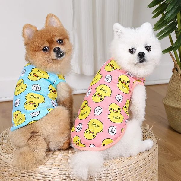 Vestiti per animali domestici per cani di piccola camicia per gatti The Summer Dog Chihuahua Corgi Bichon Poodle Pug Papillon Teddy Pomeranian 240411