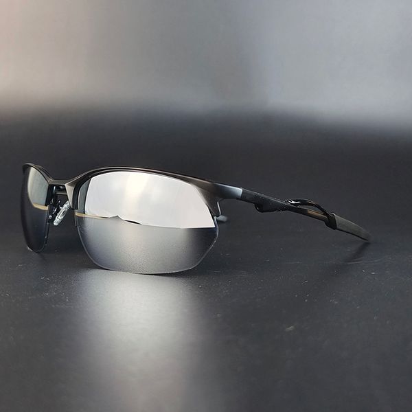 Óculos de sol polarizados Modelo 4145 homens Mulheres Marca Eyewear Metal Metal Sungadeese ao ar livre Esporte de mergulho copos de pesca UV400 lente mais cor com estojo