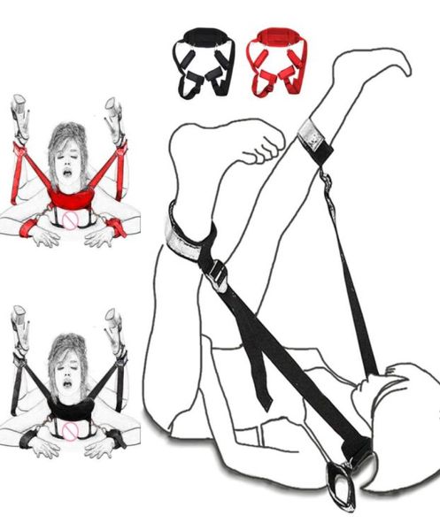 Sexspielzeug BDSM Bondage Gear Erwachsene Produkte Bein Offene Manschettenrückhalte Spiele Slave Handschellen für Frauen Paare 1039102