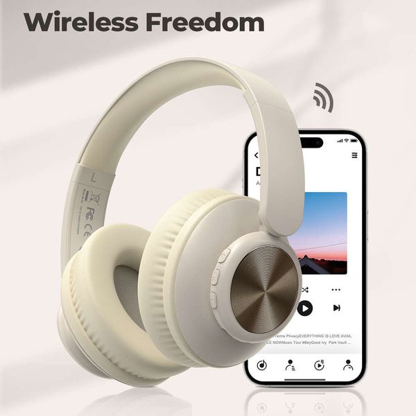 Nuovo modello di auricolari bluetooth wireless montato sulla testa privata con inserzione di schede ad alta potenza e pieghe