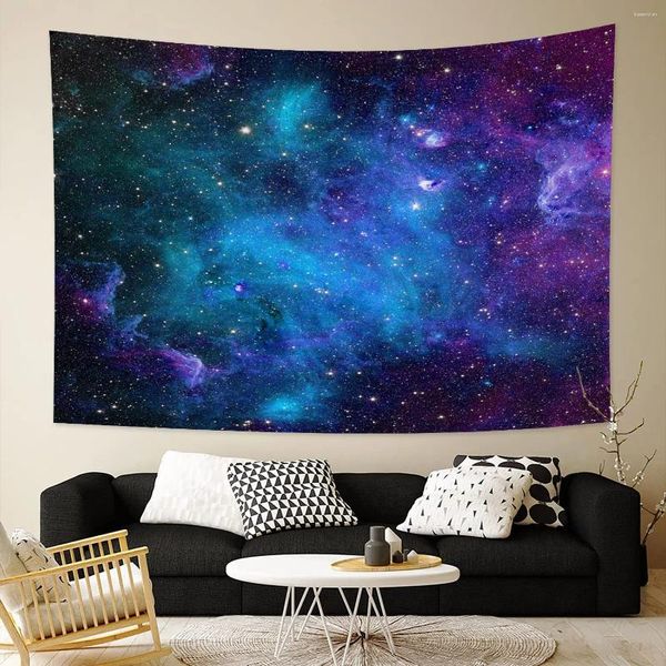 Arazzi Starry Sky Galaxy Tapestry 3D Spazio Wall sospeso Decorazioni per la casa Tabellino per il soggiorno Dorma camera da letto