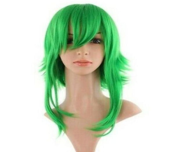 WIG Kısa Yeşil Yanda 50 cm Cosplay Vocaloid Gumi017065320