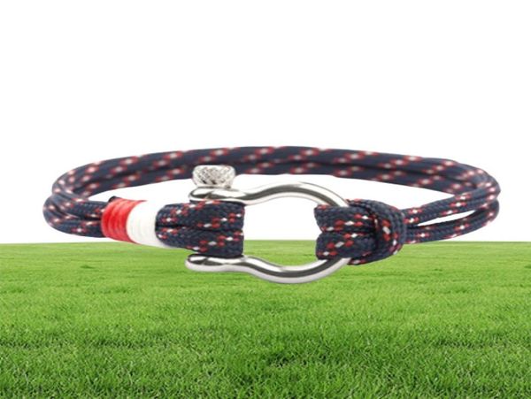 Mens Nautical Vite Bracciale in acciaio inossidabile in acciaio inossidabile Grappato tattico Bangle di marinaio surfista Surfer Beachwear Bi gioielli maschili 6150863