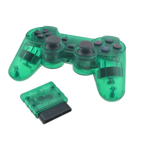 Gamepads Nuovo gamepad wireless per controller Sony PS2 per PlayStation 2 Console Joystick Double Vibration Shock Shock Joypad Wireless Controle