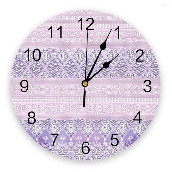 Orologi da parete geometria etnica orologio da moda soggiorno al quarzo orologio moderno decorazione per la casa