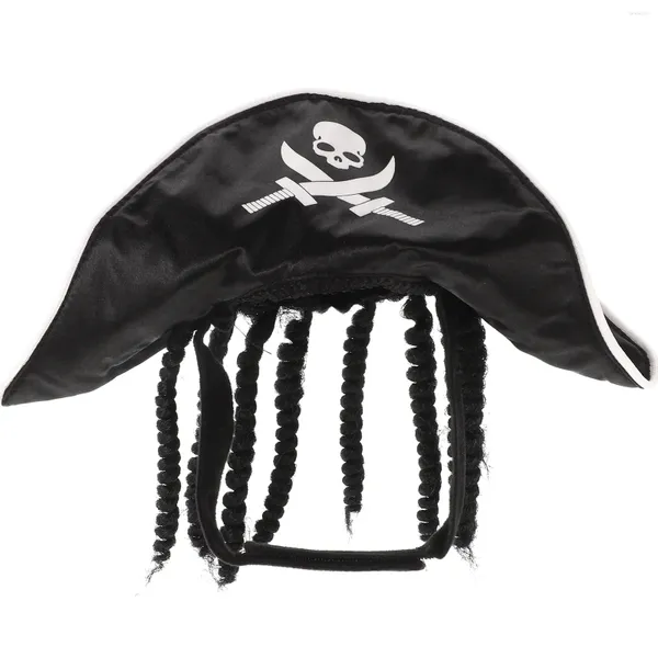 Vestido cachorrinho de cachorro pirata pirata fantasia acessórios decorações de pet shalloween figurmhes de faixa de cabeça de jóias uniformes de jóias cosplay
