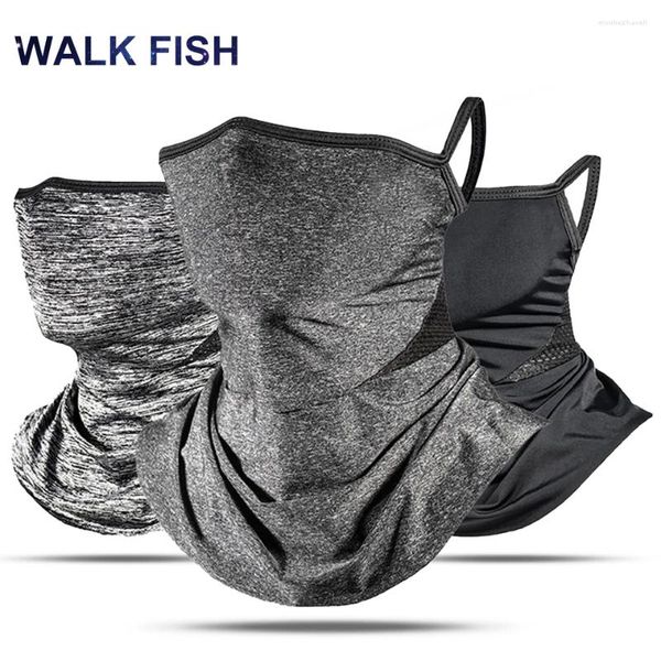 Bandanas Walk Fish Fish Наружная солнцезащитная рыбалка маска для лица пылепроницаемое анти-UP Bandana Vishing Eargling ездит на головном уборе.