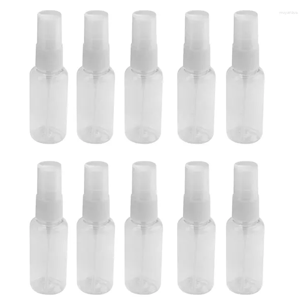 Speicherflaschen 10pack 30 ml tragbarer leerer Sprühflaschen Plastikzerstäuber Parfümfunktionsumweltschutzumweltschutz