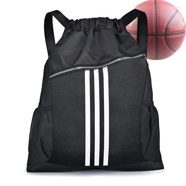 Rucksack Kordelstrahl Nr. 7 Basketball Fußball Sport Fitness Bag Einfacher leichter Kapazitätsstudentenreisen