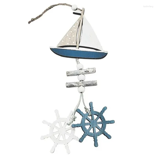 Figurine decorative in stile marino a sospensione in legno Oceano vento Cragi in innovativo accessorio innovativo Decorazione appesa