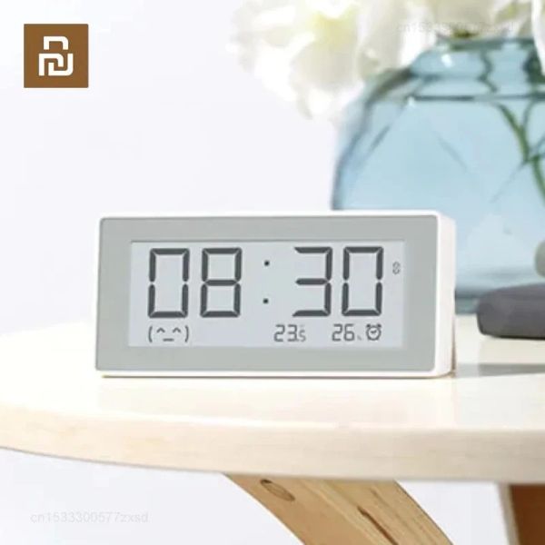 Acessórios YouPin Miaomiao Elink Trinta LCD Screen Smart Digital Clock Medidor de umidade Highprecision Sensor Meter Termômetro interno em casa