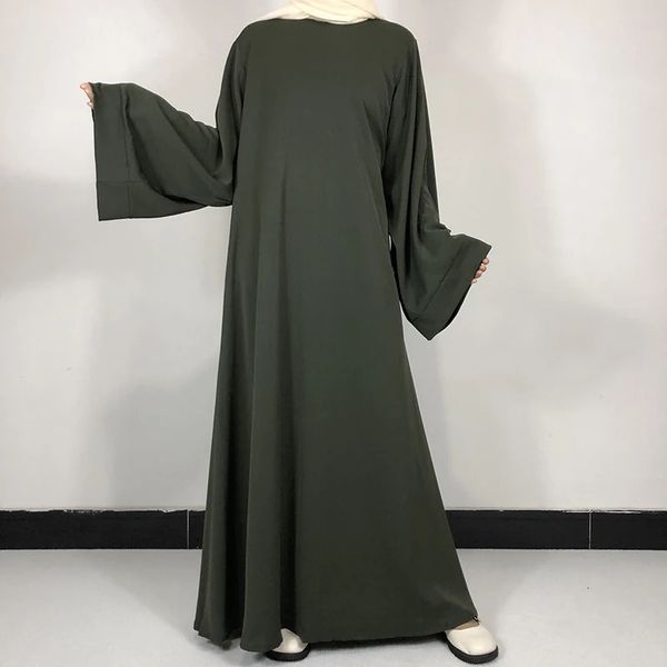 15 colori di base NIDA ABAYA PLIN BASIC CON CINTURA GRATUITA DONNE MUSUMI DI ALTA QUALITÀ MODEST SEMPLICE ABITO EID RAMADAN ABBIGLIO ISLAMICI 240411