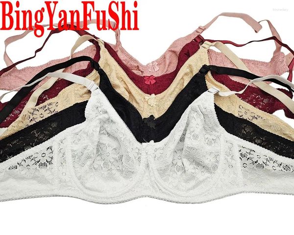 Reggiseni da donna sexy reggiseno in pizzo sottile bralette cotone lingerie sfodera il remiato a bordo brassere top busto busto mutande busto b c d e tazza c28