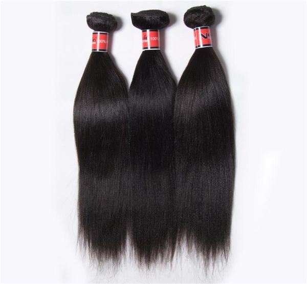 Nuovo arrivo peruviano Virgin Hair Light Yaki Straight Human Hair Weave Yaki Extensions Human Hair Extensions per 9133782