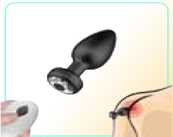 Vibrador anal de massagem para homens Massageador de próstata Wireless Controle remoto Dildo Butt Plug Vibrator para masturbadores adultos Anal Sex T9882334