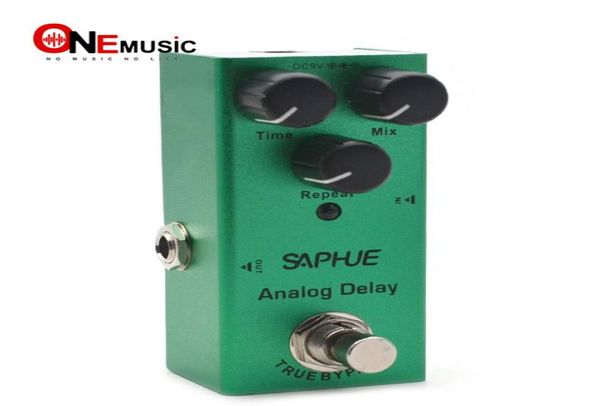 Saphue E -Gitarre Analogverzögerung Timemixrepeat Knob -Effekt Pedal Mini einzelner Typ DC 9V True Bypass6501246