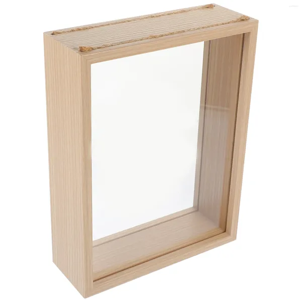 Frames Blumenpo -Rahmen -Display Halter Holz getrocknetes Bildregal gedrücktes Proben Schattenboxen Fälle