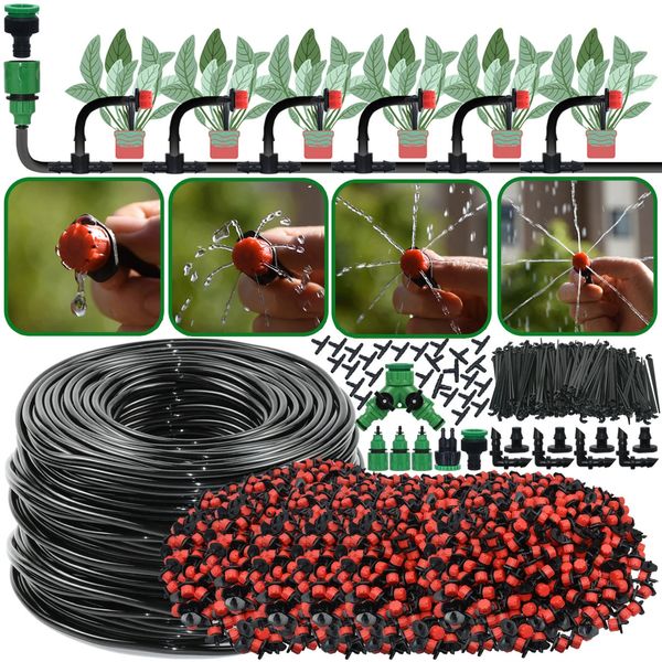 Kesla Garden 1/4 Kit di irrigazione a goccia ugelli del sistema di irrigazione automatico per la serra vegetale a fiori di fiore di piante agricole 240408