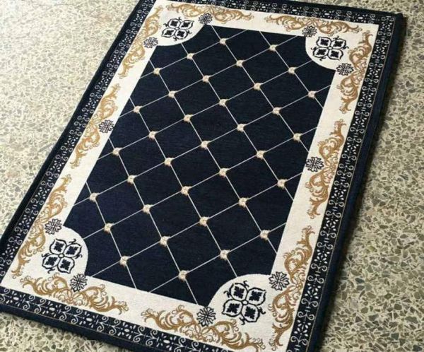 Tapetes de desenho geométrico jacquard malha carpete não deslizamento renda decoração de padrões modernos para a sala de estar decoração3150549