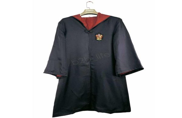 Fashion-Robe Cloak Cape Cosplay Kostüm Kinder Erwachsener Robe Cloak Dor Slytherin Ravenclaw Robe