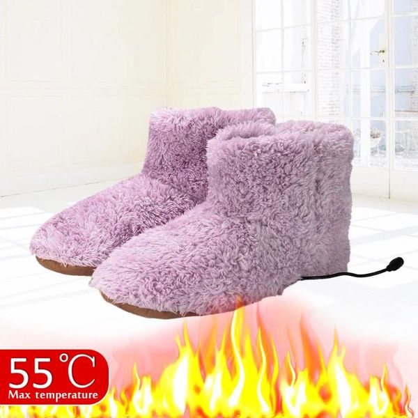 Tapetes mulher carregando inverno homem aquecimento bota aquecida lavável térmica confortável para sapatos quentes macus de aquecedor elétrico mais luxuosos