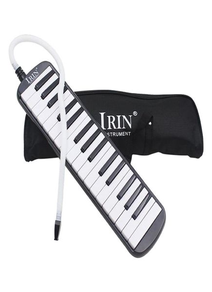 IRIN 1 SET 32 Key Piano Style Melodica mit Box Organ Akkordeon Mund Stück Blow Key Board Black5079472