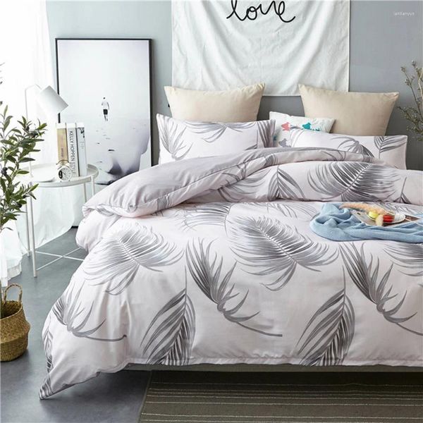 Set di biancheria da letto trapunta di copertura del piumone e cuscinetti di alta qualità da letti occidentali king size