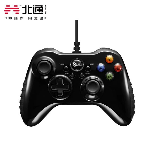 Gamepads original betop asura 2 gamepad USB Wired gamepad joystick vibração aprimorada para steamps3 pc tv stb tesla game controller nba2k