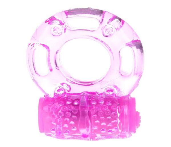 Anello di cazzo in silicone a farfalla intera gelatina di gelatina di anello del pene vibrante Delay prematuro ejaculation bloccante giocattoli sessuali vibratori per men2729646