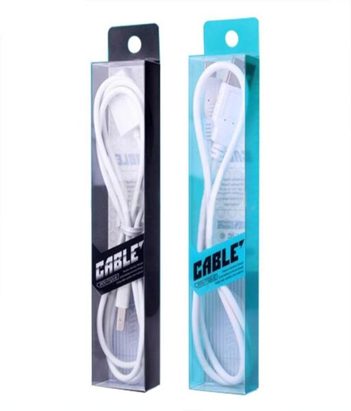 ВСЕМ 100PCSLOT Blister Clear PVC Retail Packaging Bag Box для 1 -метрового зарядного кабеля USB Cable 4 Color8380779