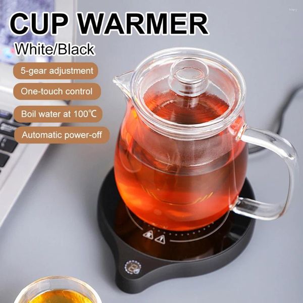 Copas descartáveis de palhas caneca de café inteligente Ponto de aquecimento de água com chá de leite com 5 cenários de temperatura aquecedor constante