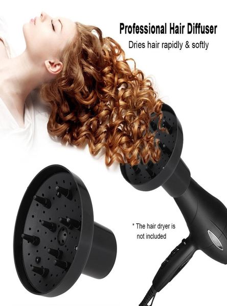 Haartrockner Diffusor Kapuze Friseur Blow sammeln Wind gerade schnell Trocknungstrockner Biege Düse für Home Salon Friseur Curling 6606406