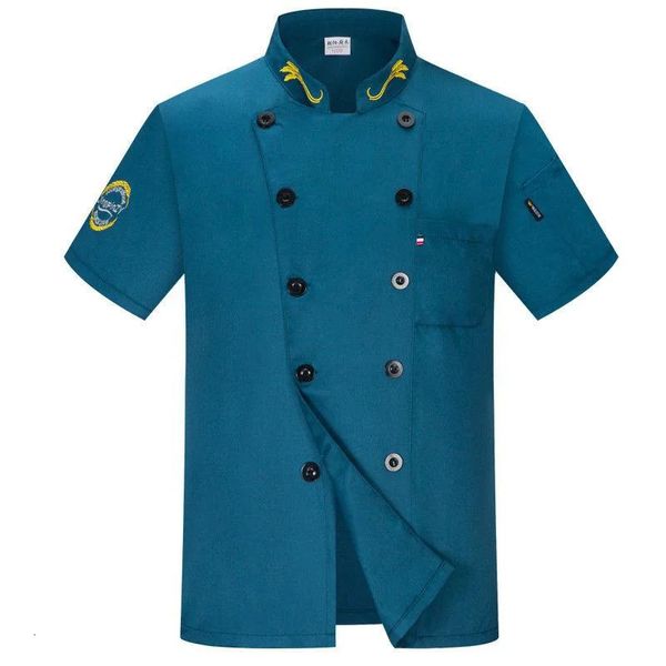 Куртка для шеф -повара унисекс мужчины и женщины с коротким рукава