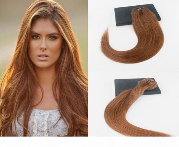 Colore puro di alta qualità 30 Brazjilian Remy Hair 7pcs 120Gram Clip on Hair Extensions 100 Human Hair3570609