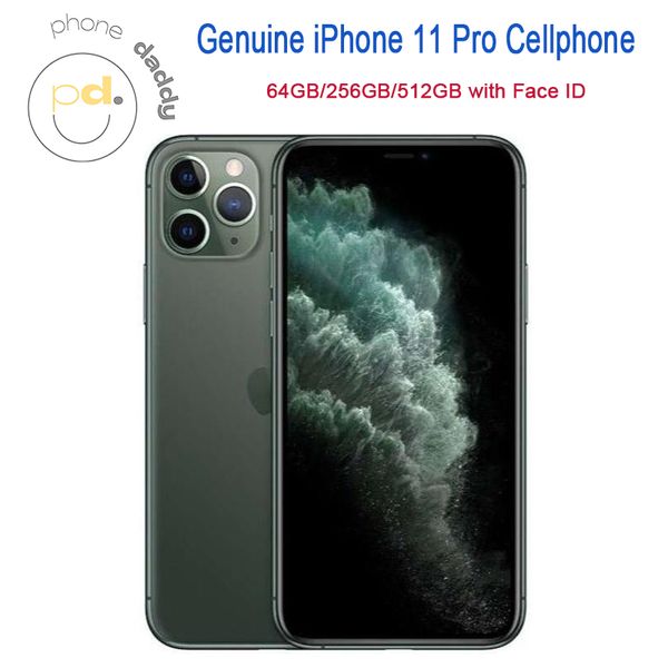 Geniune originale Sbloccato iPhone 11 Pro CellPhone 4GB RAM 64GB 256GB 512 GB ROM 5,8 pollici Super Retina XDR OLED Mobilephone con Face ID