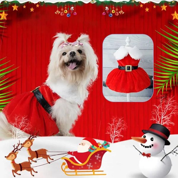 Собачья одежда Рождественская стиль домашний жилет Pleuche Puppy Одежда для маленьких собак.
