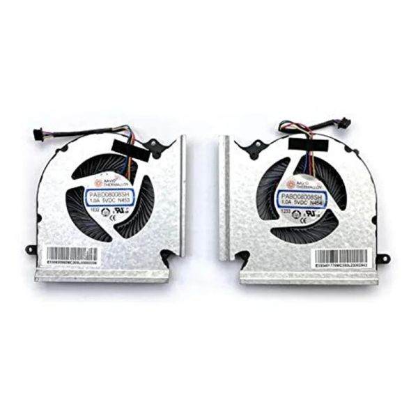 PADS NOVO CPU+FANTES DE REFRIGENÇÃO DE GPU PARA MSI GE66 GP66 GL66 MS1541 MS1542 N453 N454 PABD08008SH Laptop de laptop do ventilador de refrigerador