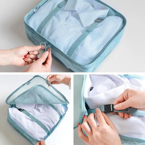 Aufbewahrungsbeutel Hülle Langlebige Reisetasche Set Kapazität Kleidung Organisator Toilette Gepäckpackung Organisatoren für Männer Frauen Handtuch